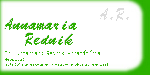 annamaria rednik business card